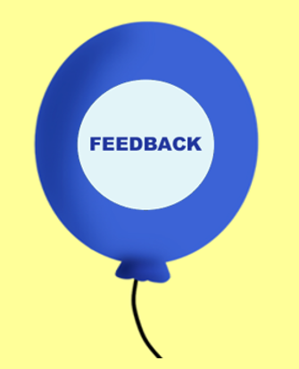 Feedback blau