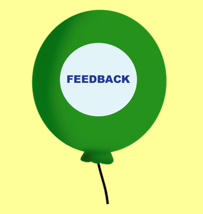 feedbackballon gruen