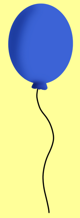 Luftballon blau