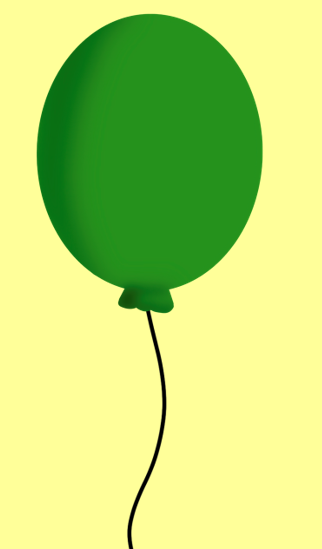 Luftballon gruen